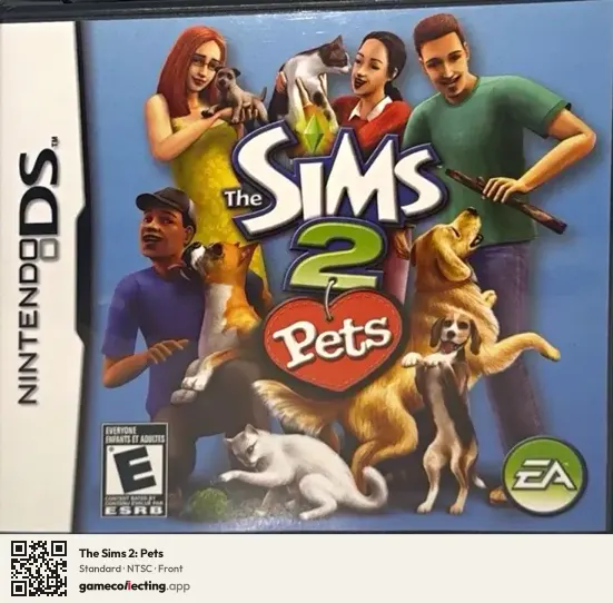The Sims 2: Pets Nintendo DS, NTSC box front
