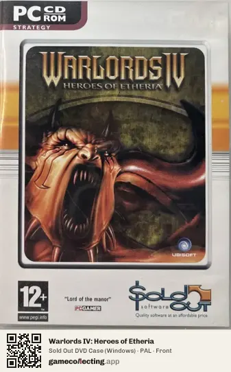 Warlords IV: Heroes of Etheria Computer, PAL box front