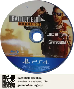 Battlefield Hardline PlayStation 4, Asia disc