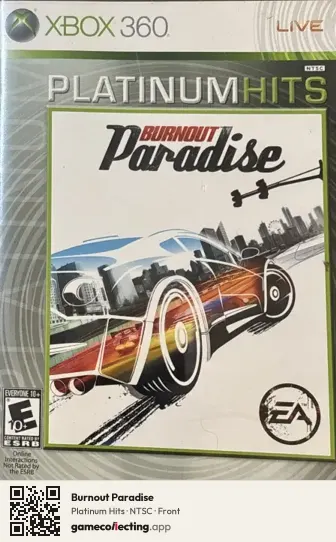 Burnout Paradise Xbox 360, NTSC box front