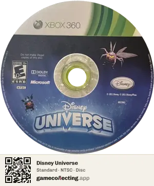 Disney Universe Xbox 360, NTSC disc