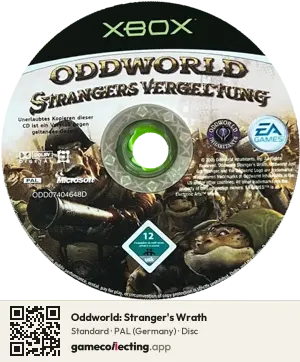 Oddworld: Stranger's Wrath Xbox, PAL disc