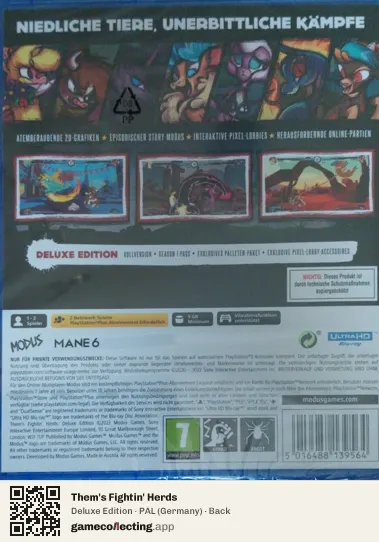 Them's Fightin' Herds PlayStation 5, Germany box back