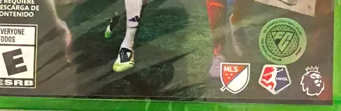 EA Sports FC 26, the ESRB box on its front