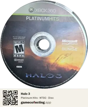 Halo 3 Xbox 360, NTSC disc