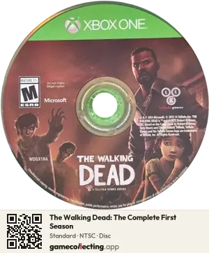 The Walking Dead: The Complete First Season Xbox One, NTSC disc