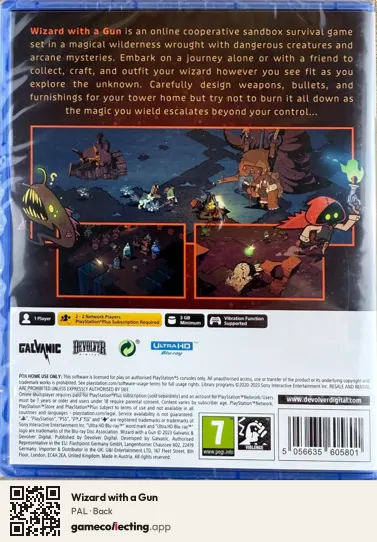 Wizard with a Gun PlayStation 5, PAL box back