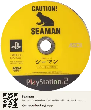Seaman PlayStation 2, Asia disc