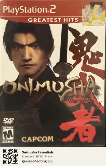Onimusha Essentials PlayStation 2, NTSC box front