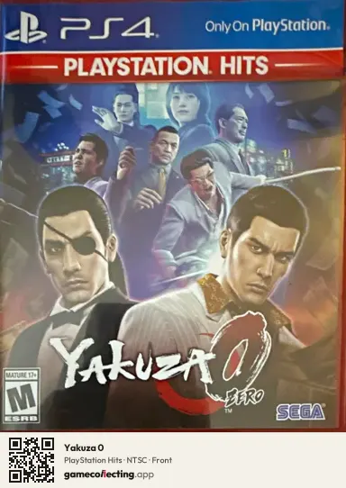 Yakuza 0 PlayStation 4, NTSC box front