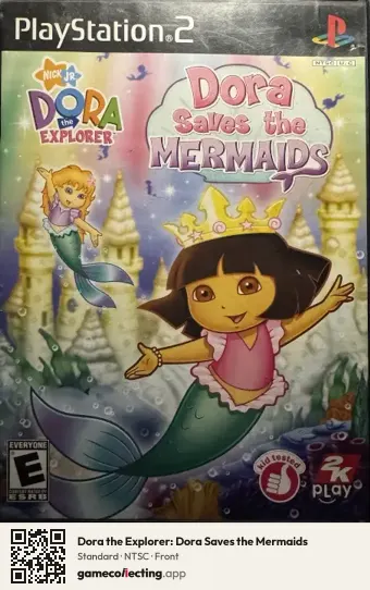 Dora the Explorer: Dora Saves the Mermaids PlayStation 2, NTSC box front
