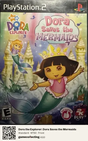 Dora the Explorer: Dora Saves the Mermaids PlayStation 2, NTSC box front