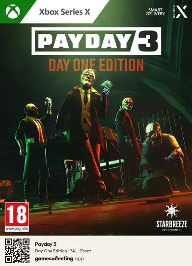 Payday 3 Xbox Series X, PAL box front