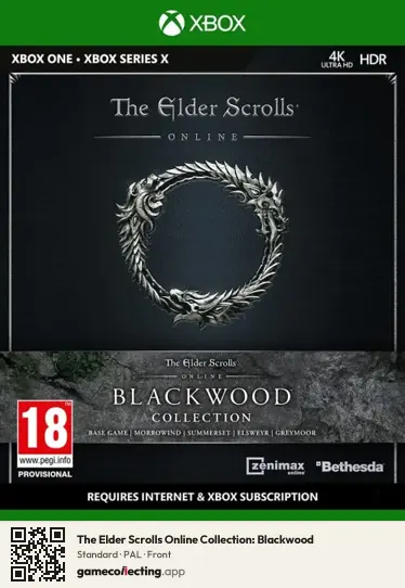 The Elder Scrolls Online Collection: Blackwood Xbox One, PAL box front