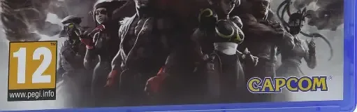 Street Fighter V, the PEGI square on its front