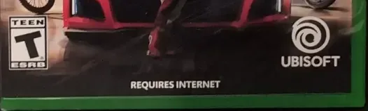 The Crew 2, the ESRB box on its front