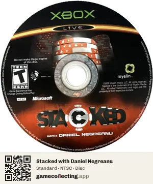 Stacked with Daniel Negreanu Xbox, NTSC disc