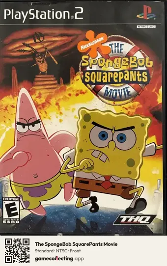 The SpongeBob SquarePants Movie PlayStation 2, NTSC box front