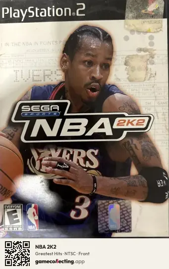 NBA 2K2 PlayStation 2, NTSC box front