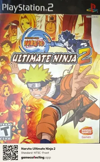 Naruto: Ultimate Ninja 2 PlayStation 2, NTSC box front