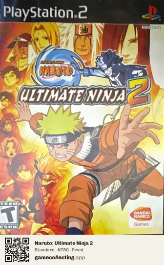 Naruto: Ultimate Ninja 2 PlayStation 2, NTSC box front