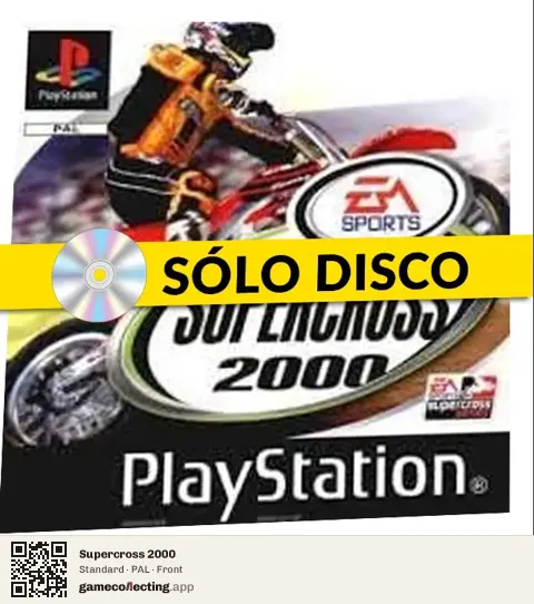 Supercross 2000 PlayStation, PAL box front