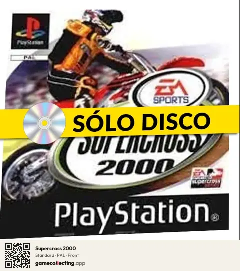 Supercross 2000 PlayStation, PAL box front
