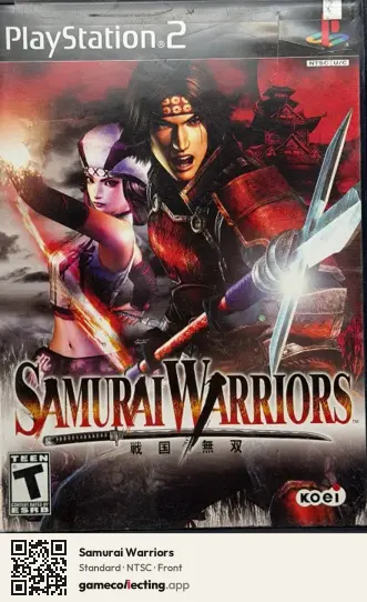Samurai Warriors PlayStation 2, NTSC box front