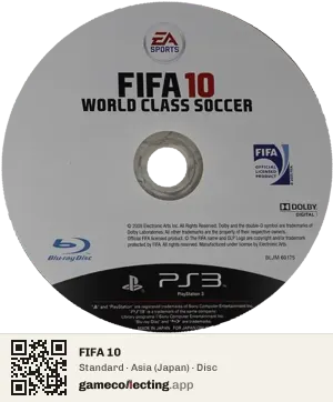 FIFA 10 PlayStation 3, Asia disc