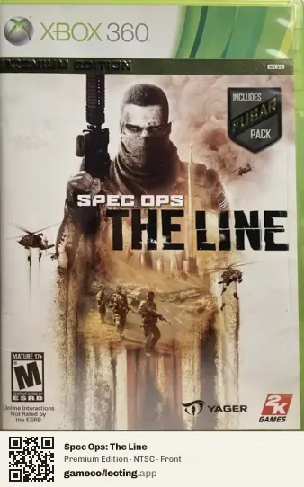 Spec Ops: The Line Xbox 360, NTSC box front