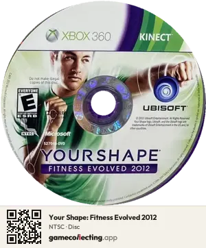 Your Shape: Fitness Evolved 2012 Xbox 360, NTSC disc