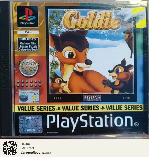 Goldie PlayStation, PAL box front