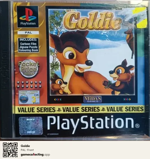 Goldie PlayStation, PAL box front