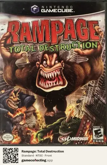 Rampage: Total Destruction Nintendo GameCube, NTSC box front