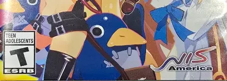 Disgaea 1 Complete, the ESRB box on its front