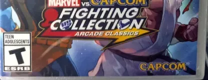 Marvel vs. Capcom Fighting Collection: Arcade Classics, the ESRB box on its front