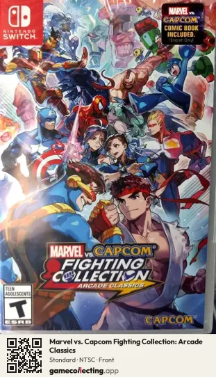 Marvel vs. Capcom Fighting Collection: Arcade Classics Nintendo Switch, NTSC box front