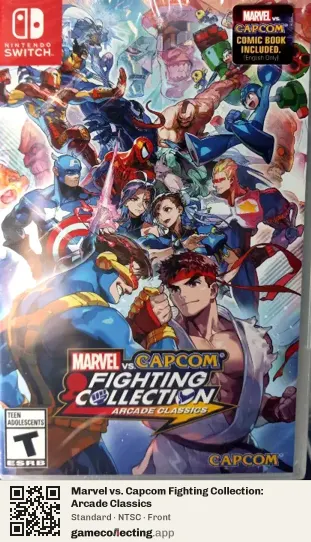 Marvel vs. Capcom Fighting Collection: Arcade Classics Nintendo Switch, NTSC box front