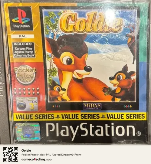Goldie PlayStation, United Kingdom box front