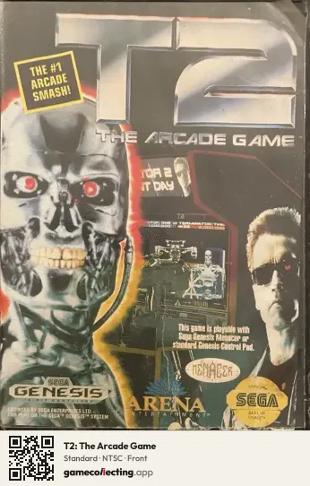 T2: The Arcade Game Sega Mega Drive / Genesis, NTSC box front