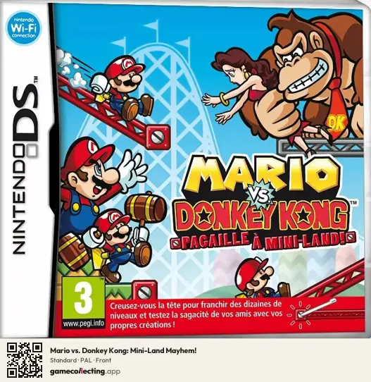 Mario vs. Donkey Kong: Mini-Land Mayhem! Nintendo DS, PAL box front