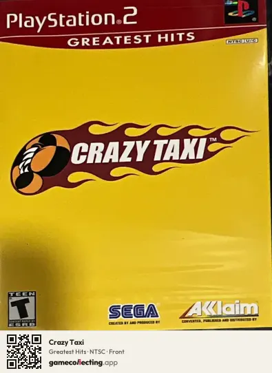 Crazy Taxi PlayStation 2, NTSC box front