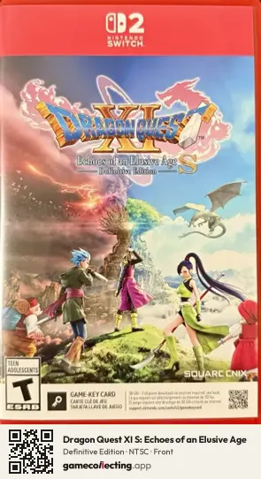 Dragon Quest XI S: Echoes of an Elusive Age Nintendo Switch 2, NTSC box front