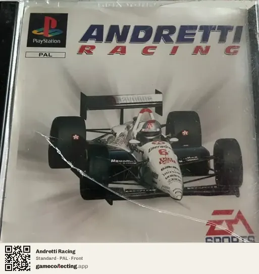 Andretti Racing PlayStation, PAL box front