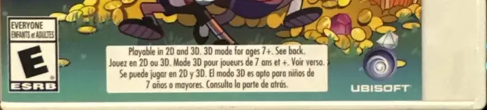 Gravity Falls: Legend of the Gnome Gemulets, the ESRB box on its front