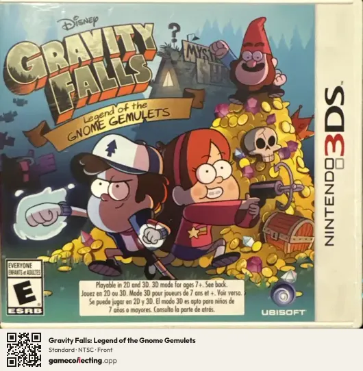 Gravity Falls: Legend of the Gnome Gemulets Nintendo 3DS, NTSC box front