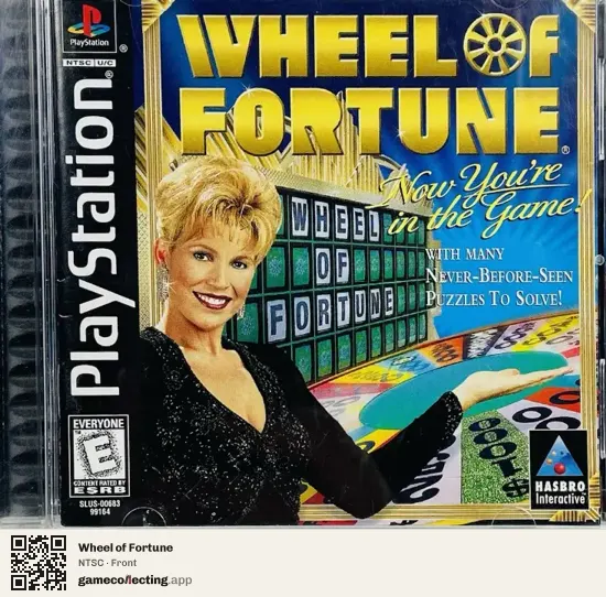Wheel of Fortune PlayStation, NTSC box front