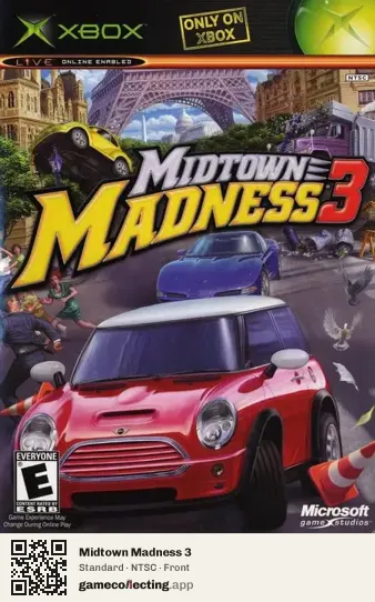 Midtown Madness 3 Xbox, NTSC box front