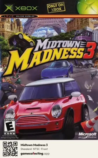 Midtown Madness 3 Xbox, NTSC box front