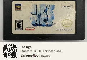 Ice Age Game Boy Advance, NTSC cartridge label